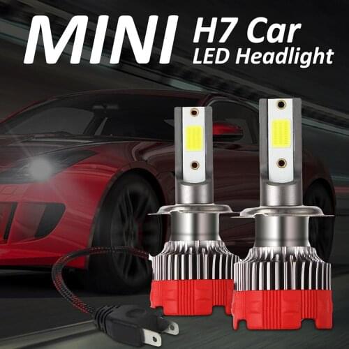 H7 LED Car Headlight DOB Chip 55w 6000K White Light 12000Lm 360 ° Rotation Clamp Adjustable Work Light Headlight