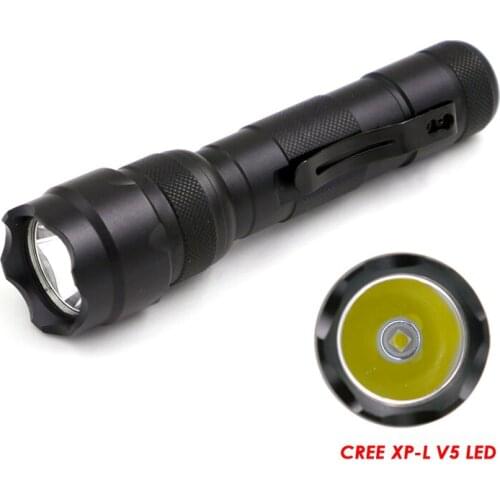 502B led flashlight torch XPL V5 V6 camping light 5 switch modes waterproof bicycle light use 18650 battery with clip