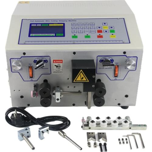 SWT508MAX 16MM2 25MM2 Automatic Wire Cutter Stripper 220V 110V Adjustable Cable Stripping Peeling Cutting Machine