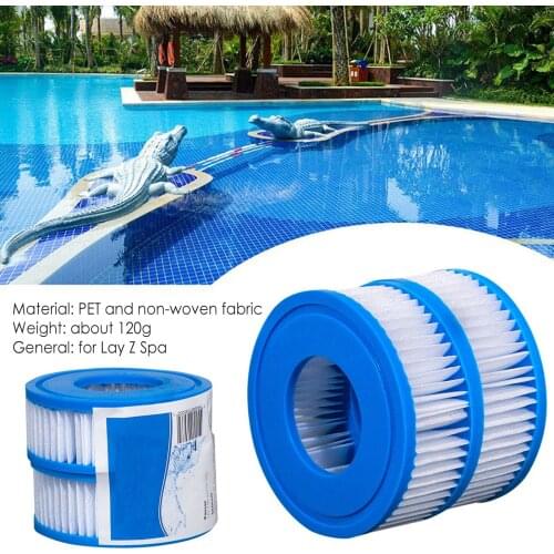 2pcs Pool Filter Advanced Hot Tub Filter For Lay Z Spa Swimming Pool Replacement Filter Cartridge For Swimming Pool Daily Care
