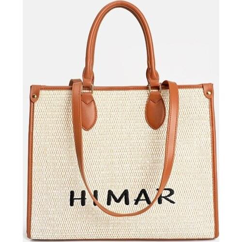 Large Capacity Bags Womens Summer 2021 New Womens Bags Fashion Woven Shoulder Bags Portable Tote Bags