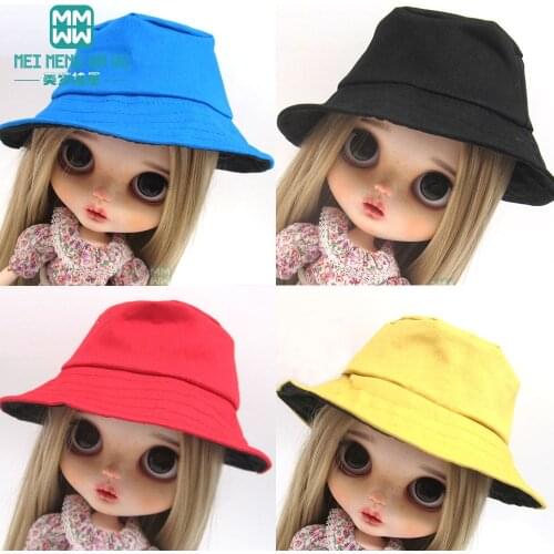 Candy colors hat T-shirts, suspenders for Blyth Doll accessories