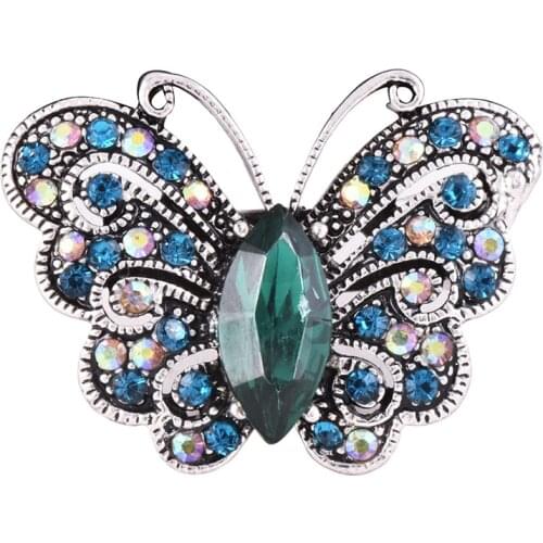 Fashion Korean Jewelry Vintage Animal Brooches Broches Femininos Bijoux Antique Shiny Noble Austrian Crystal Women Insect