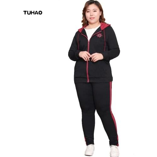 Joggers Suit Sets for Woman Plus Size 10XL 8XL 6XL Casual Women 2 Piece Set Hooded Long Sleeve Women Active Set MS