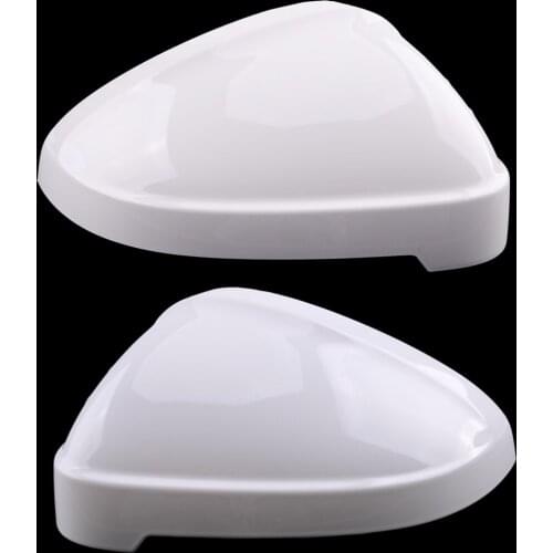 1 Pair Car White Left & Right Door Side Rearview Wing Mirror Cover Cap Housing Fit For Audi A4 S4 B9 A5 S5 RS4 8W0 857 527