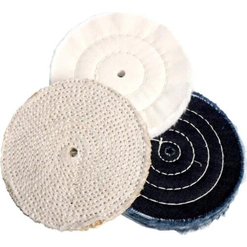 1pc Cotton Polishing Wheels Cloth Buffing Wheel Grinder for Jewelry Wood Metal Polishing Abrasive Tools