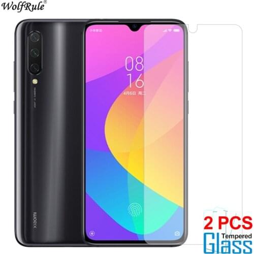 2Pcs Glass For Xiaomi Mi 9 Lite Screen Protector Tempered Glass For Xiaomi Mi 9 Lite Glass Protective Phone Film 6.39