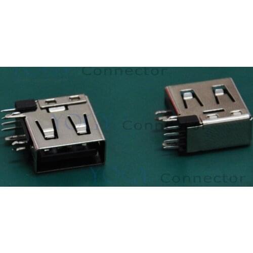 20 pcs/lot) Lateral Type USB Female Connector Receptacle, Commonly used in the micro-computer chassis