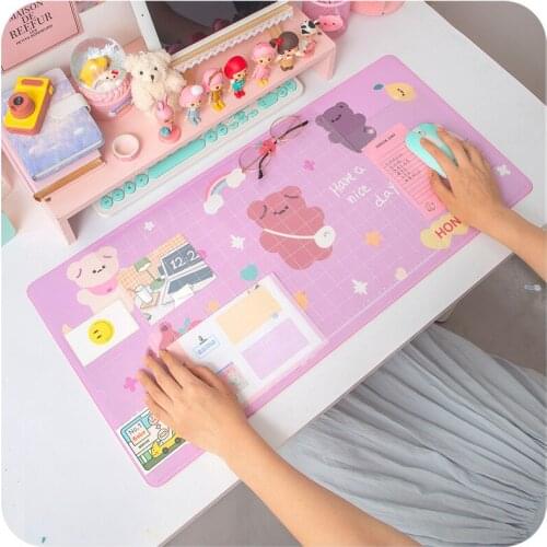 70*33cm Office Business Mat Non-slip Mouse Pad Office Computer Desk Mat Table Laptop Cushion Table Storage Memo Learning Pad