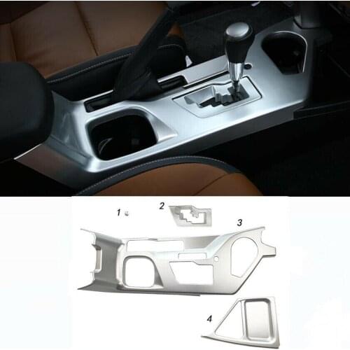 ABS Chrome Interior Gear Shift Frame Cover Trim 3pcs For Toyota RAV4 2016 2017 2018