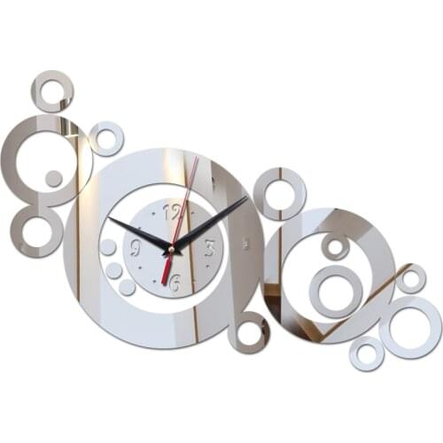 Promotion Acrylic Style Coffee Sale New Wall Clock Set Watch Clocks Quartz Geometric Needle Single Face