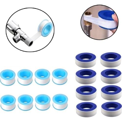 PTFE Thread Sealing Pipe Tape Gas Water Tape 10/20 Meters Waterproof Engineering Dedicated Duct Tap Evacuum Seal Roll