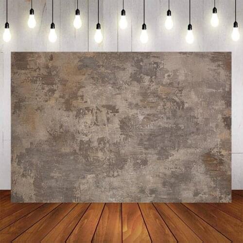 Brown Cement Wall Gradient Backdrop Solid Color Texture Wall Baby Photo Background Photocall Backdrop for Photo Studio