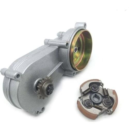 14T Gearbox Drum Bell Housing with Aluminum Slotted Clutch 47cc 49cc Mini Pocket Modification Parts for Quad Dirt Bike