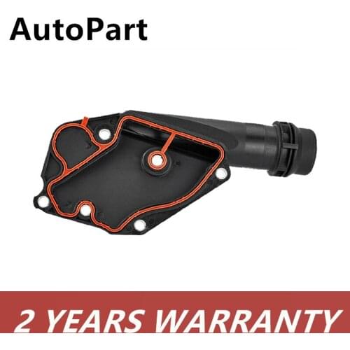 Engine Cooling Thermostat Housing Cover Coolant Connector Kit For Audi A4 A5 A6 A7 A8 Q5 3.2L 06E121168 06E121161R 06E121161T