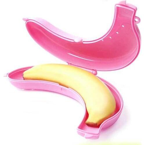 Creative Fruit Portable Good Banana Guard Protector Container Storage Protective Box Case Outdoors Travel Trip Vegetable Tools
