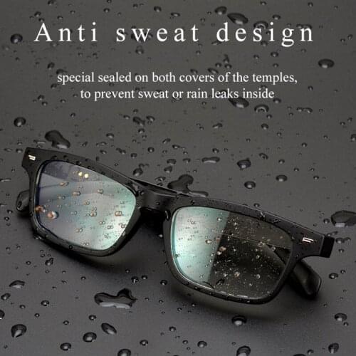 Fashion Smart Glasses Sunglasses Bluetooth 5.0 Audio Speaker Microphone Sport Smart Glasses Anti-Blu-ray Waterproof Earphone