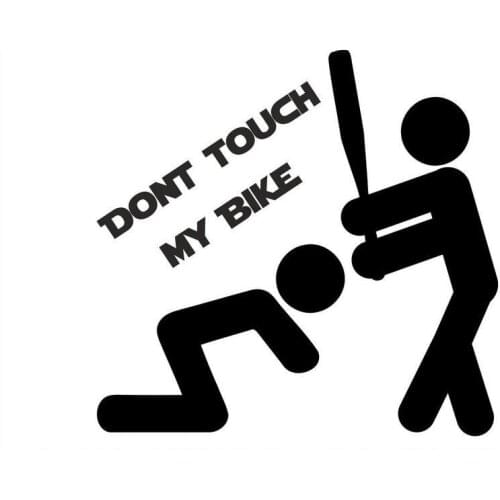 Dont Touch My Bike Jmd Sticker 14x14cm