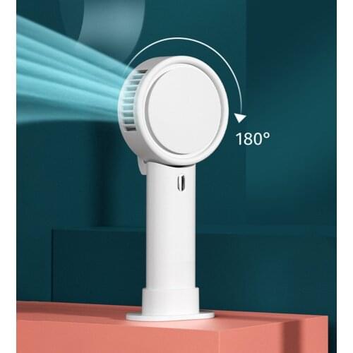 Handheld Mini Fan USB Desk Fan Personal Portable Leafless Table Fan USB Rechargeable Cooling Fan For Travel Office Household