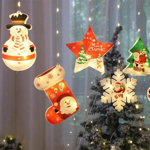 Christmas Lights Snowflake Lamp LED String Lights Decoration for Home Indoor Wedding Curtain Lights Holiday Decor