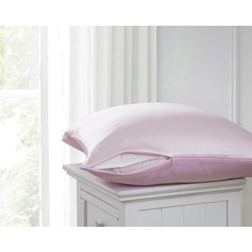 Silky satin zipper pillow case