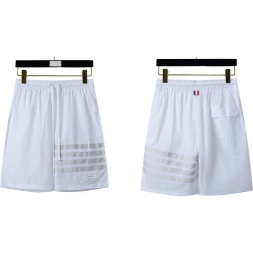 2021 new Mens sun protection shorts sports Shorts Breathable Casual Fashion Beach Shorts White Man-made fiber