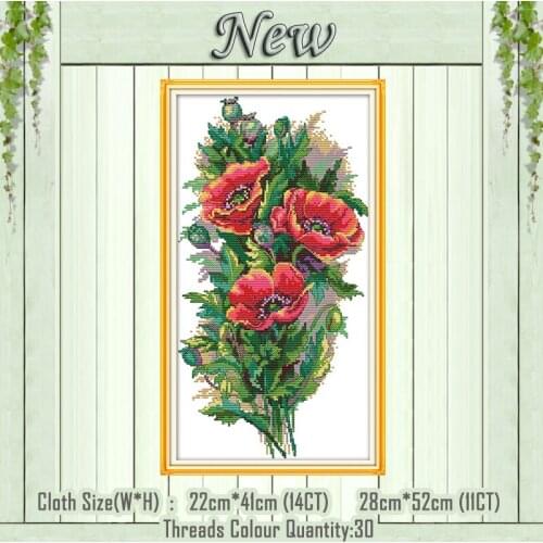 Dusk in the snow 11CT Counted printed on Canvas DMC 14CT Cross Stitch Embroidery kits Needlework Set DIY crafts House wall Decor