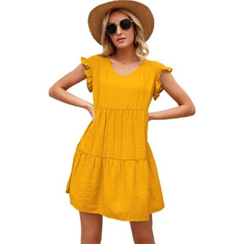 YANSHAN WALK Open Summer Dresses