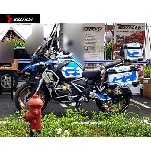 R1200gs R1250gs Adventure LC 14-20 Motorcycle Body Blue White Protection Sticker Decals Decoration Pads Pannier Cover Set