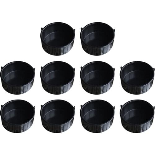 10pcs Reptile Food Water Feeder Tortoise Feeding Bowl Spider Food Dish Round Snake Feeder