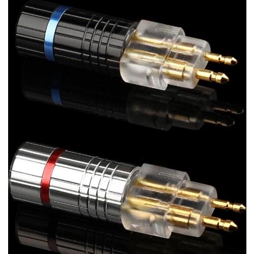 2Pcs Earphone Cable Pin Plug Connector for Sennheiser HD650 HD600 HD580 HD25 Replacement Easy to Use computer accessories