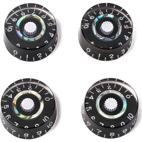 4Pcs Guitar Speed Knobs Professional Guitar Replacement Parts For Les Paul Amber Guitar Accessories