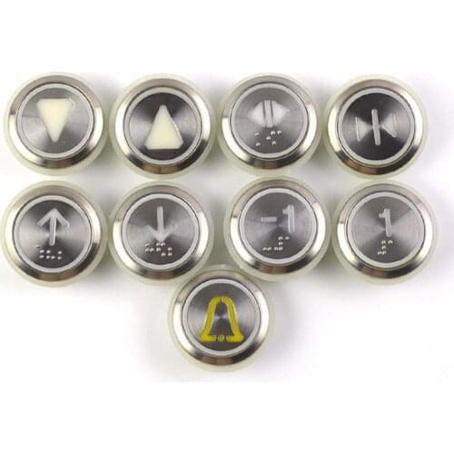 45pcs KDS50 Elevator Button MTD161 Stainless Steel Button Lift Accessories For KONE Elevator Parts AQ1H760