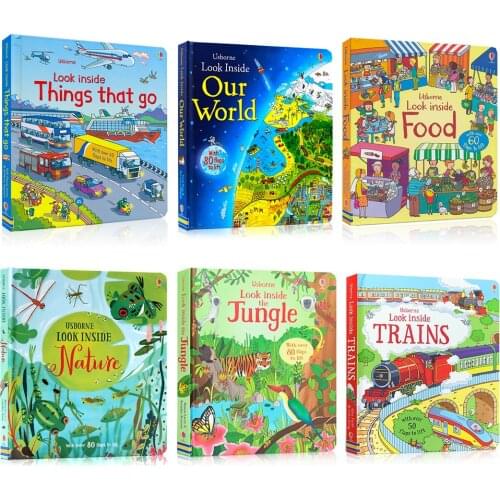 English 3D Usborne Look Inside our World Picture Book Kids Child Reading Classroom Learning Toys Educational Montessori