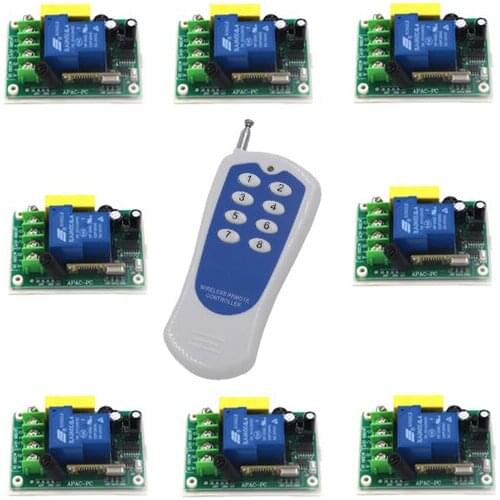 Free Shipping New product AC220V 30A 1CH RF Wireless Remote Control Switch system 220V relays remote control SKU: 5510