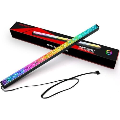 Aluminum alloy RGB PC Case LED Strip 5V A-RGB Diamond Light Strip 28cm Magnetic attracting color changing