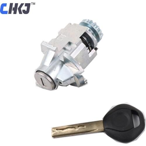 CHKJ Driver Left Door Lock Cylinder Barrel Assembly with One Key For BMW F Series Car Door Iginition Lock Latch Free Shipping