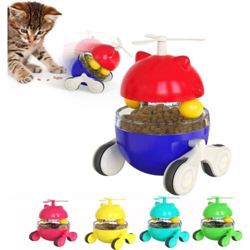 Pet Self Toy Slow Feeder Treat Ball Cats Increases IQ Interactive Food Dispensing Ball Slow Feed Bowl Tumbler Ball For Dog Cat