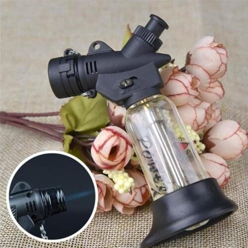 Camping Outdoor BBQ Kitchen Welding Torch Lighter Jet Torch Butane Gas C1300 Spray Gun Windproof Metal Pipe Lighter