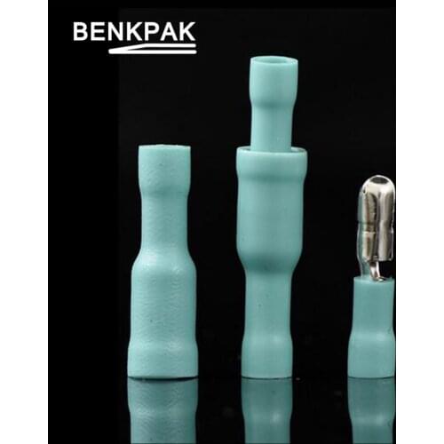 50pcs Green Male Female Bullet Connector Crimp Terminals Wiring 50 male 50 female