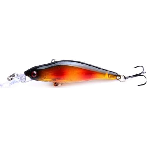 Laser Minnow Fishing Lure 8cm 6.1g Pesca Hooks Fish Wobblers Crankbait Artificial Japan Hard Bait Swimbait