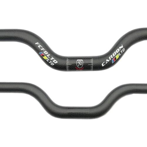 FCFB matte carbon handlebar rise 50mm BMX mountain MTB bike bicycle cycling handle parts 25.4/31.8*380----740mm
