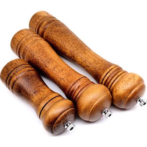 5 Inch / 8 Inch / 10 Inch Wood Manual Mill Salt And Pepper Spice Grinder With Ceramic Adjustable Coarseness Kitchen Tools