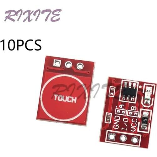 10pcs TTP223 Touch button module Self-Locking/No-Locking Capacitive switch single channel modifies sensor