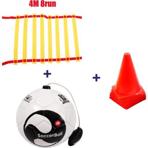 Football Size 2 BALL Kick beginner Soccer Ball Practice Belt Training Equipment Standard free Signs and ladders Balls