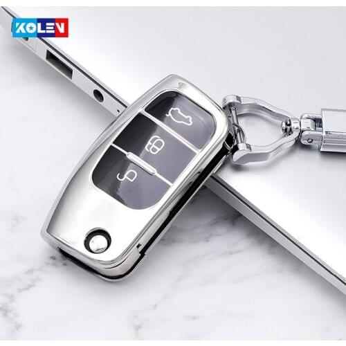 New Soft TPU Car Remote Key Full Cover Case For Ford Fiesta Focus 2 Ecosport Kuga Escape Falcon B-Max C-Max Eco Sport Galaxy MK3