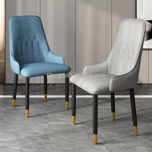 Dining Chair Family Hotel Upholstery Chair Modern Simple Stool Back Makeup Chair Restaurant Nordic Luxury Dining Chair