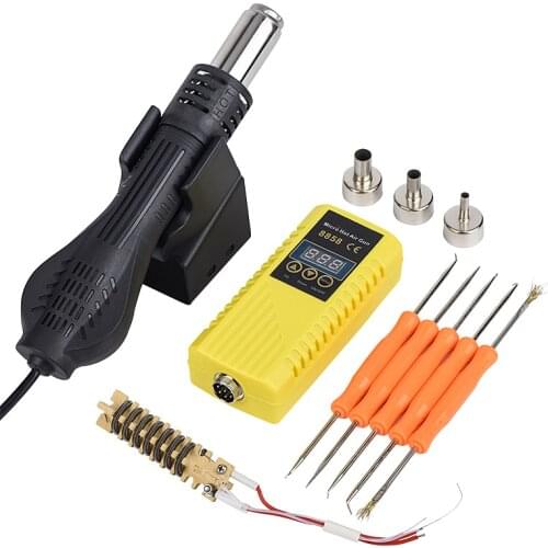 New Hot Air Gun 8858 220V 700W LCD Digital Hot Air Blower Welding machine kits Micro Portable Rework soldering Station Heat Gun