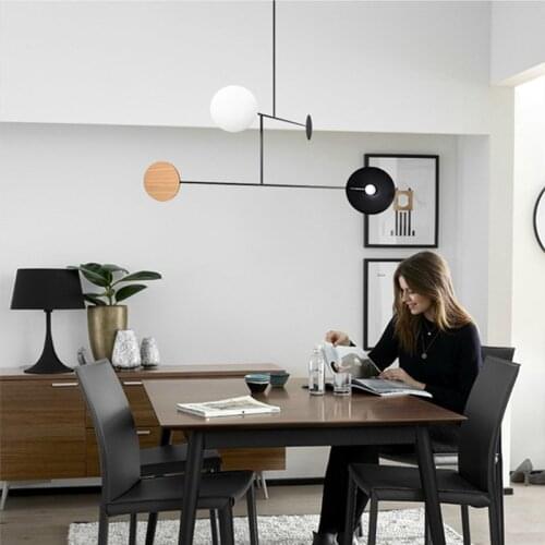 Postmodern Minimalist Design Restaurant Pendant Lamp Creative Art Deco Parlor Hall Dinner Suspension Lighting Fixtures