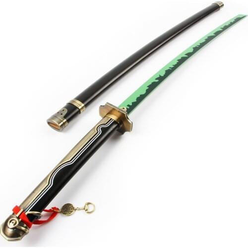 Seraph of The End Owari No Serafu Yuichiro Hyakuya cosplay props wooden Sword Katana Black Demon Asuramaru for Halloween